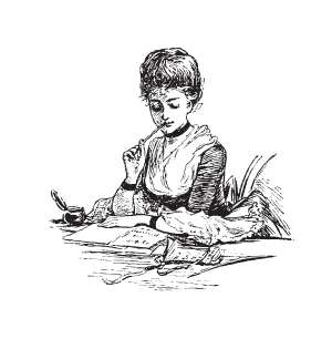 kobieta pisząca list